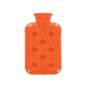 0.5 Litre Orange Honeycomb Pattern Padded Fashy Hot Water Bottle