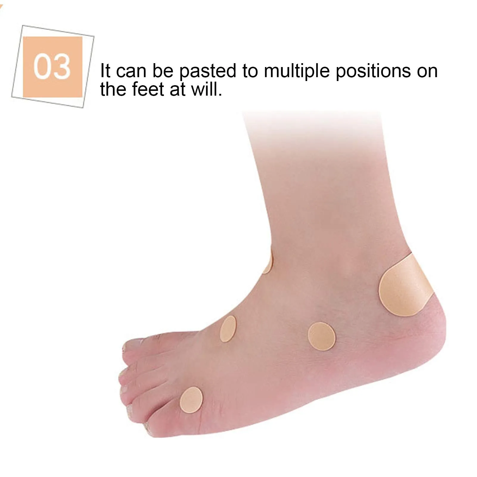 15 Sheets Moleskin for Feet, Waterproof Adhesive Foam Foot Care Tape High-Heeled Sticker for Chafing Blister Prevention