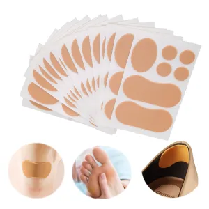 15 Sheets Moleskin for Feet, Waterproof Adhesive Foam Foot Care Tape High-Heeled Sticker for Chafing Blister Prevention