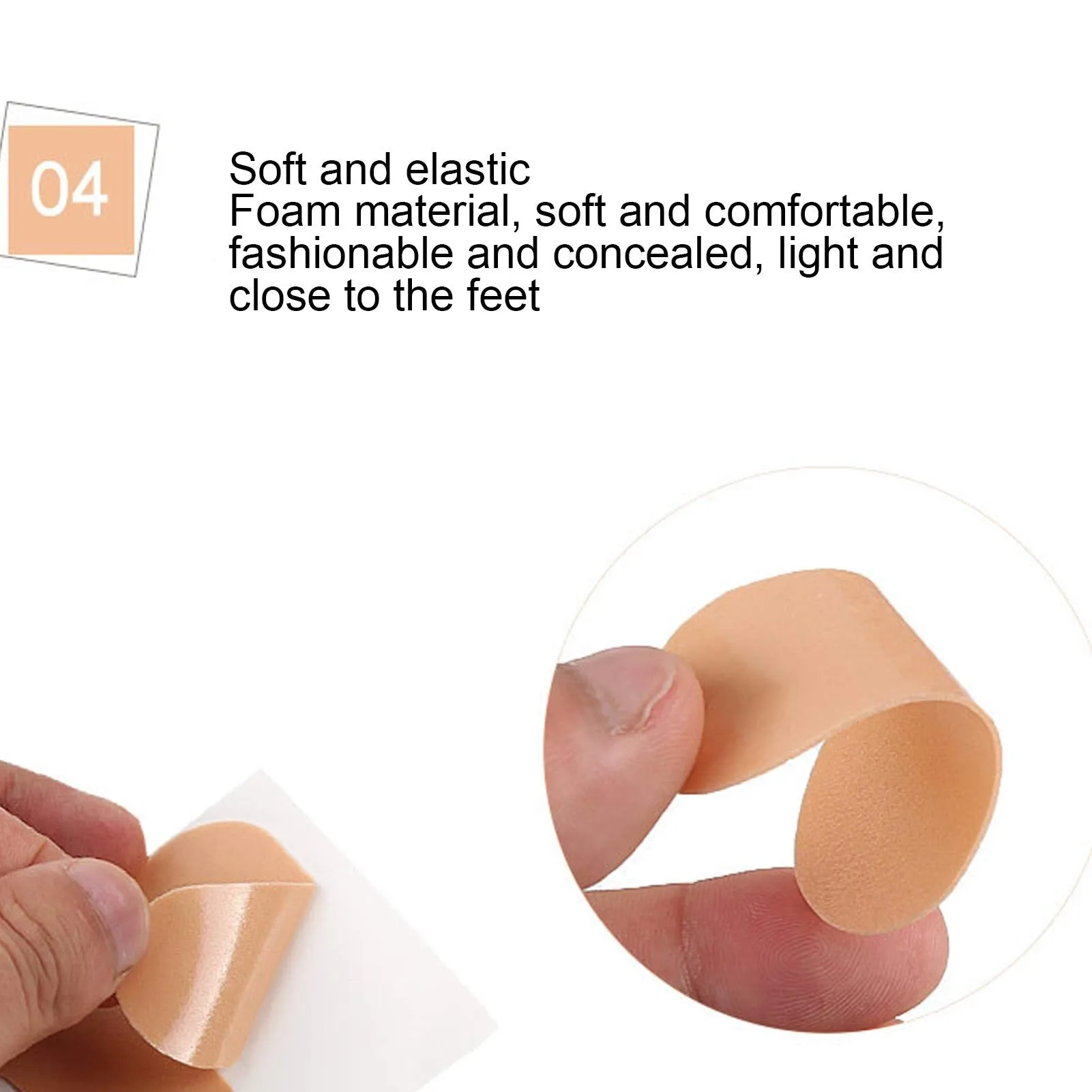 15 Sheets Moleskin for Feet, Waterproof Adhesive Foam Foot Care Tape High-Heeled Sticker for Chafing Blister Prevention