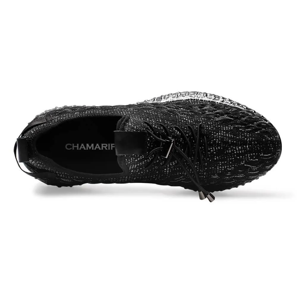 7 CM / 2.76 Inches CMR CHAMARIPA Elevator Sneakers Black Height Increasing Sneakers