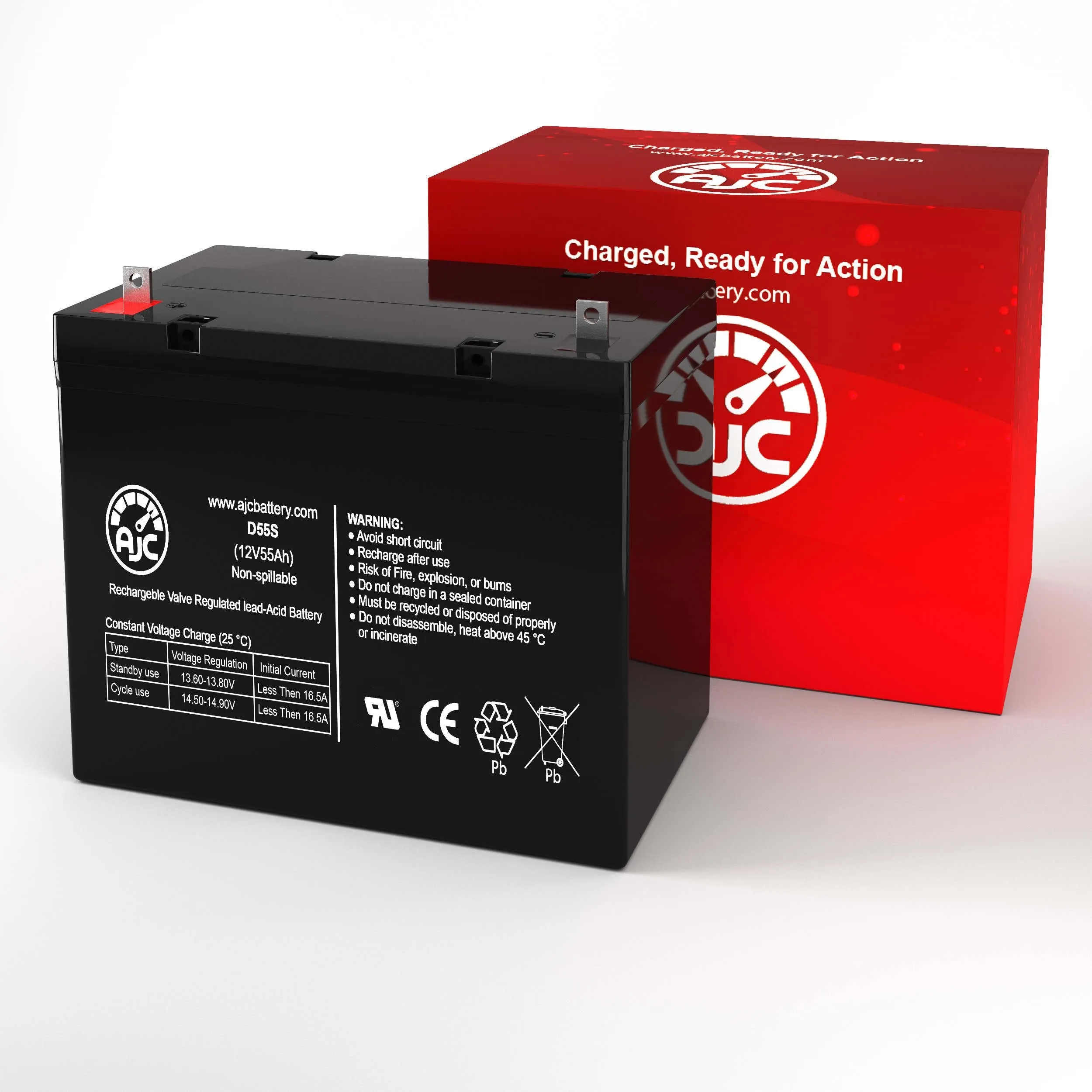 Adaptive Driving Systems Model 14 Patriot 12V 55Ah Wheelchair Replacement Battery