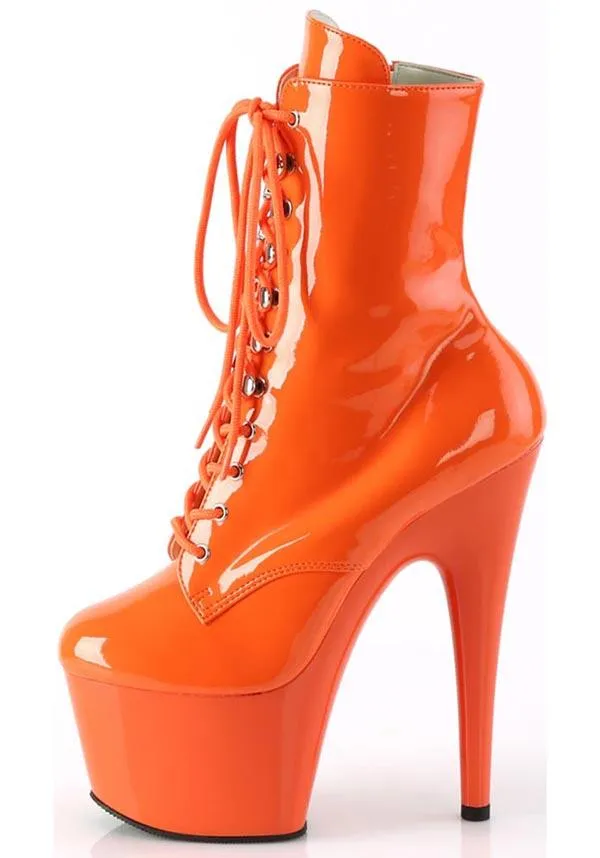 ADORE-1020 [Orange Patent] | PLATFORM BOOTS [PREORDER]