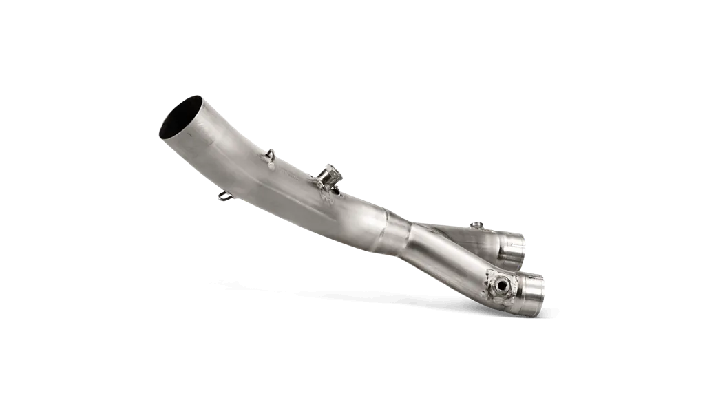 AKRAPOVIC L-Y10SO11T/TD Slip-On Track day Link pipe/Collector (Titanium) Yamaha YZF-R1 2015-201