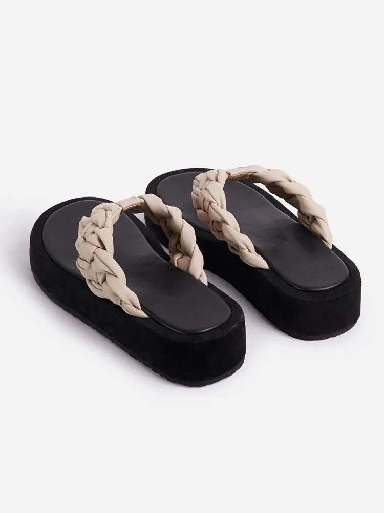 Amozae-Casual Braided Flip-Flops Sandals