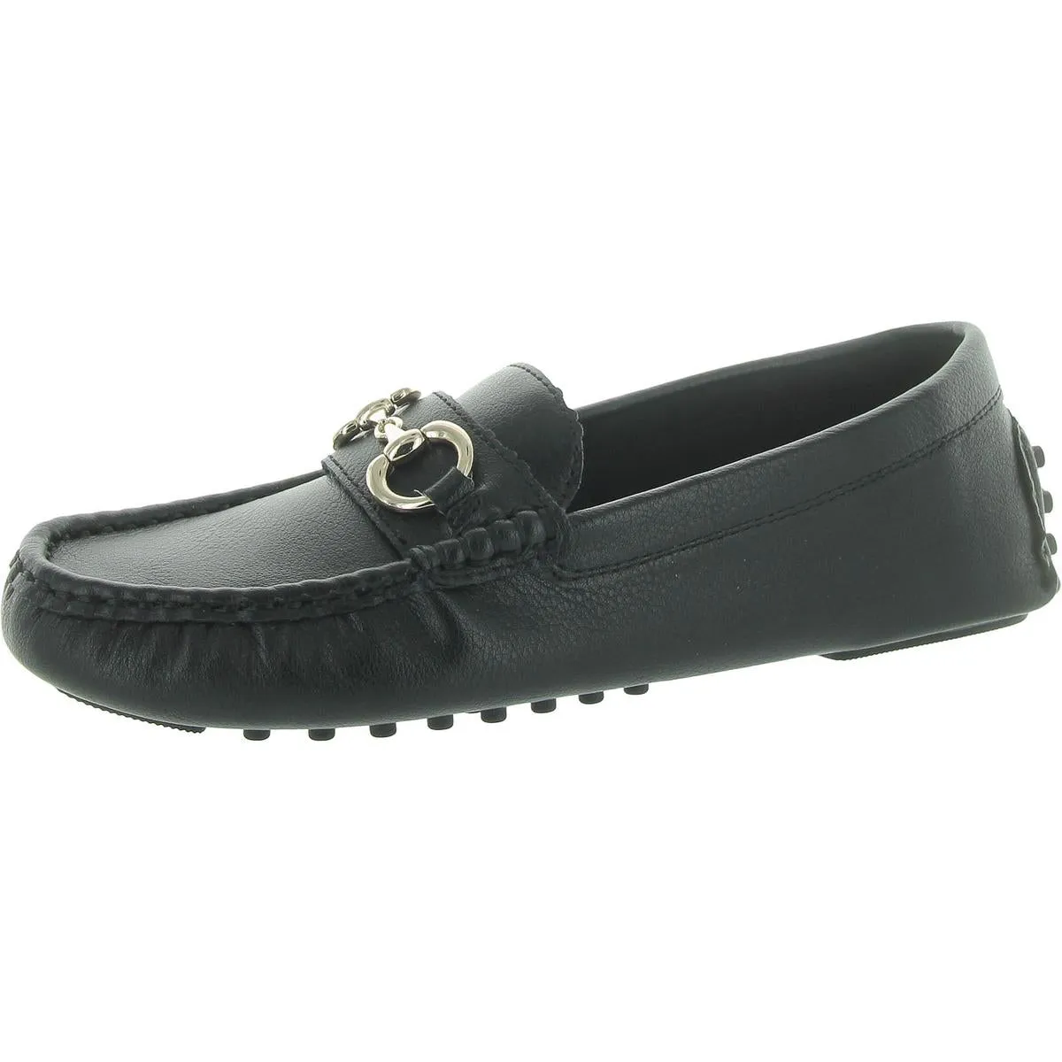 Anne Klein Womens CHRYSTIE Faux Leather Driving Moccasins Moccasins