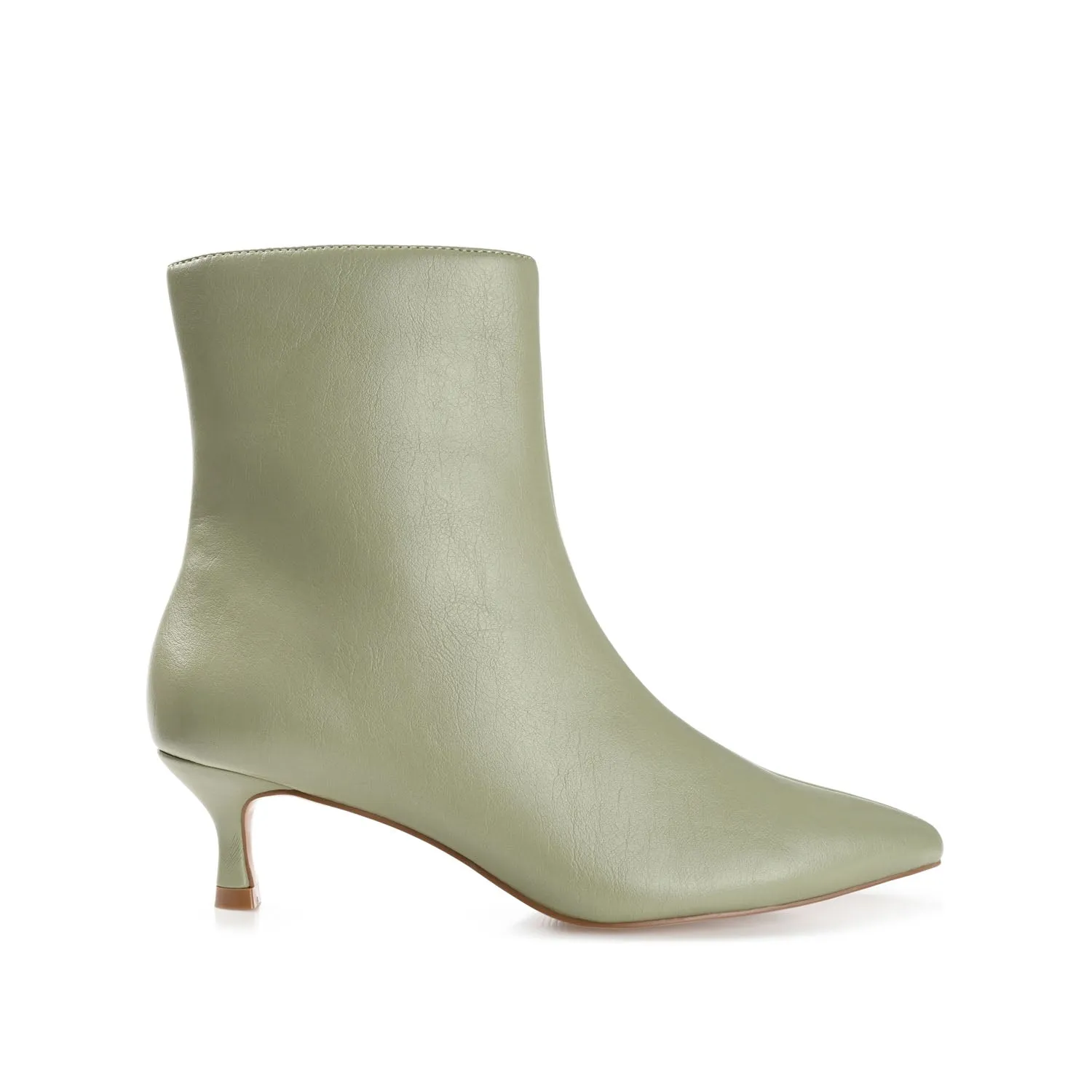 ARELY POINTED TOE BOOTIES IN FAUX LEATHER