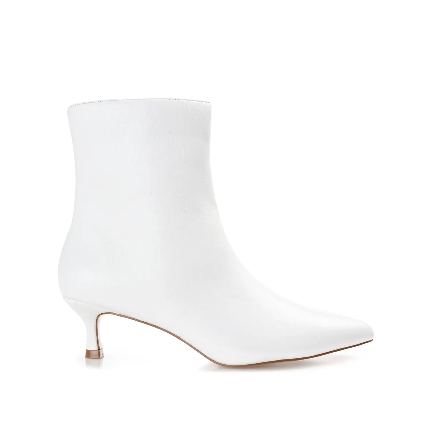 ARELY POINTED TOE BOOTIES IN FAUX LEATHER