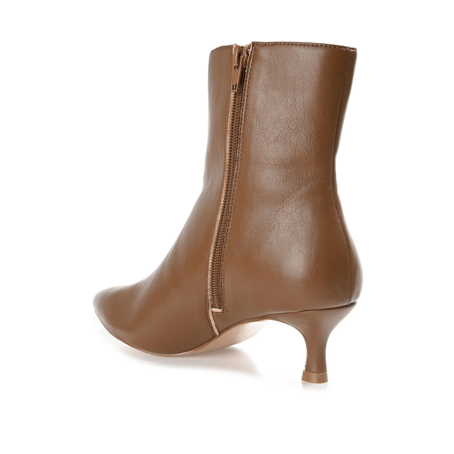 ARELY POINTED TOE BOOTIES IN FAUX LEATHER