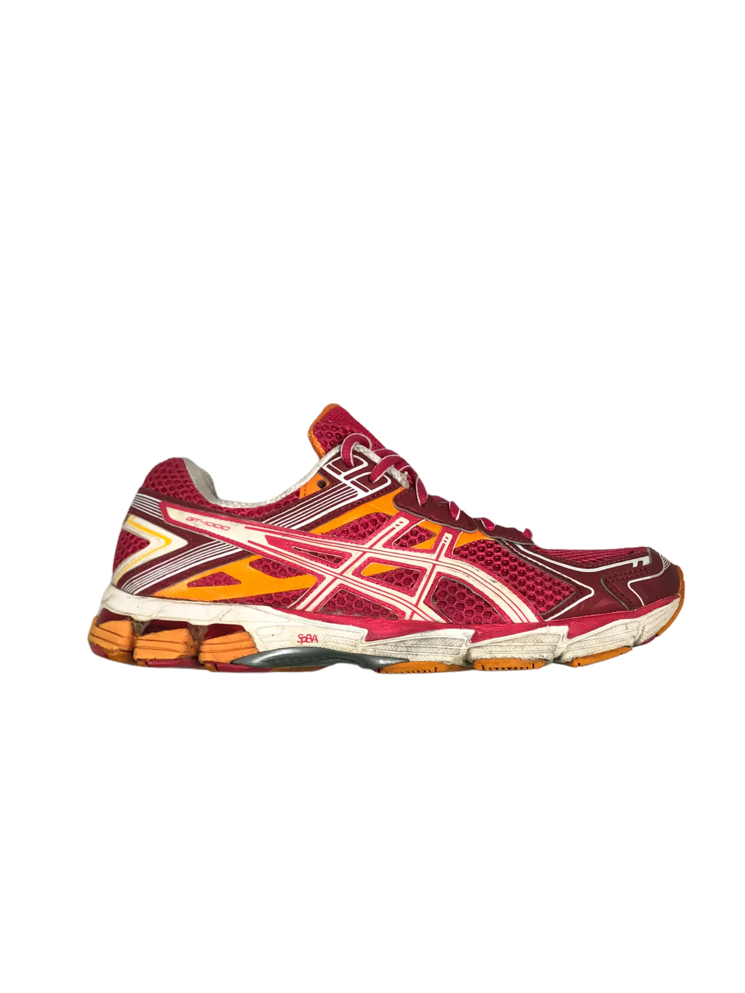 Asics GT-1000 2 Technical Pink Orange Running Shoes Women's (Size: 8) T3R5N