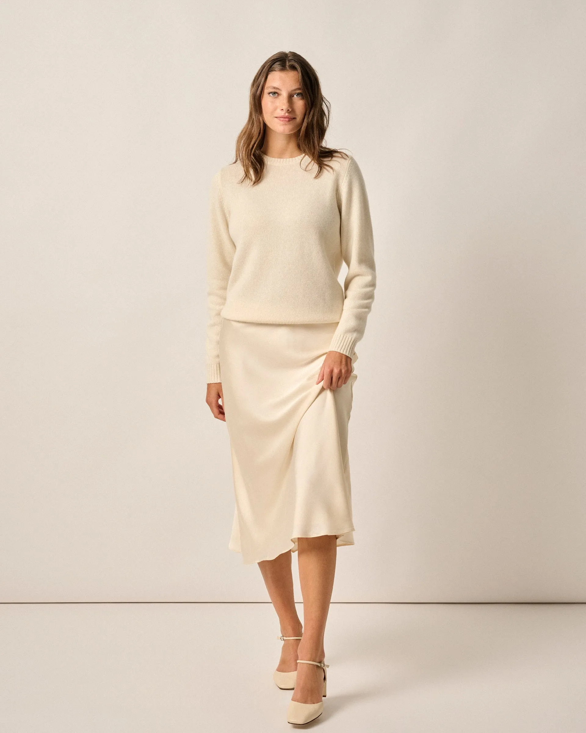 Audrey Charmeuse Slip Skirt