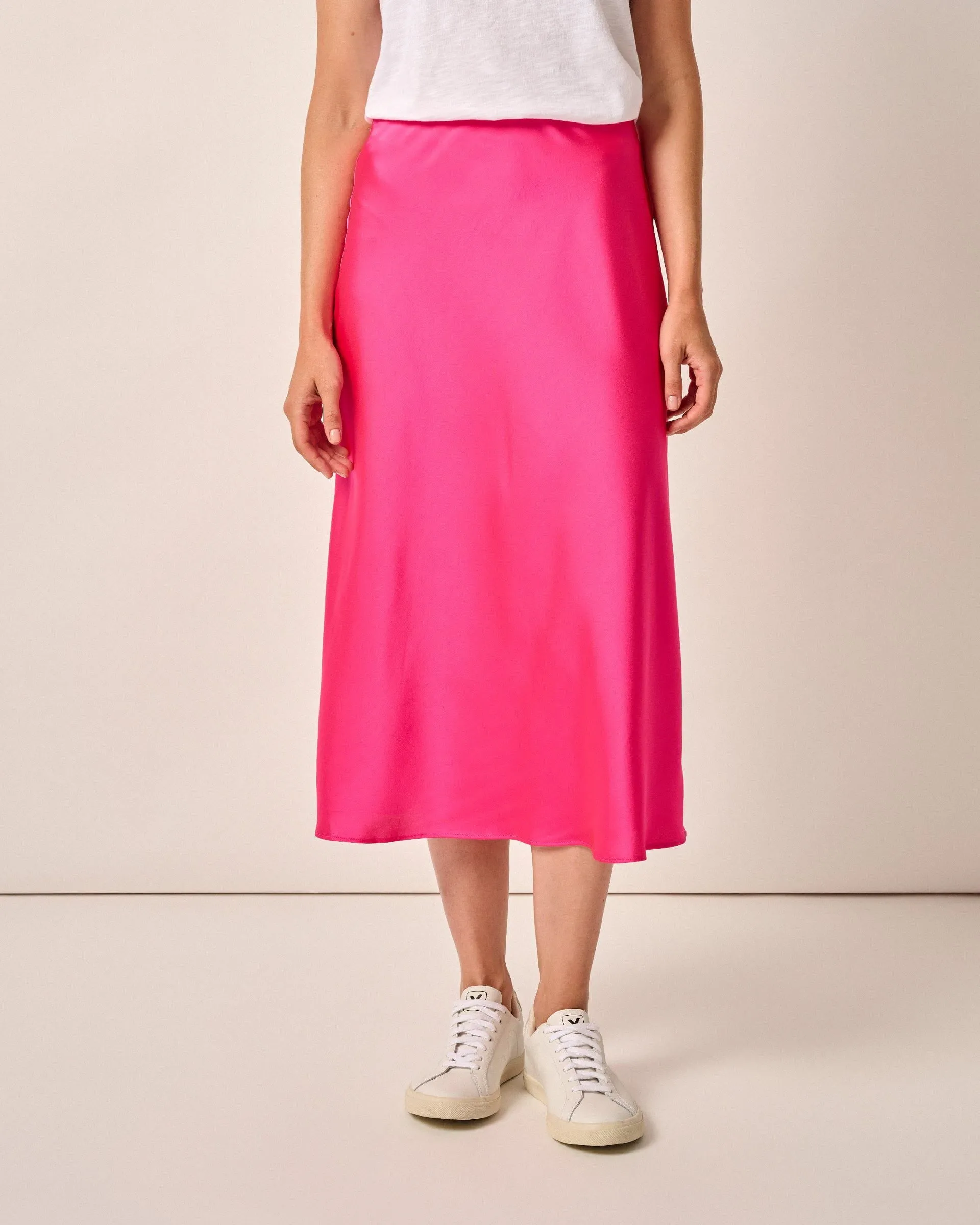 Audrey Charmeuse Slip Skirt