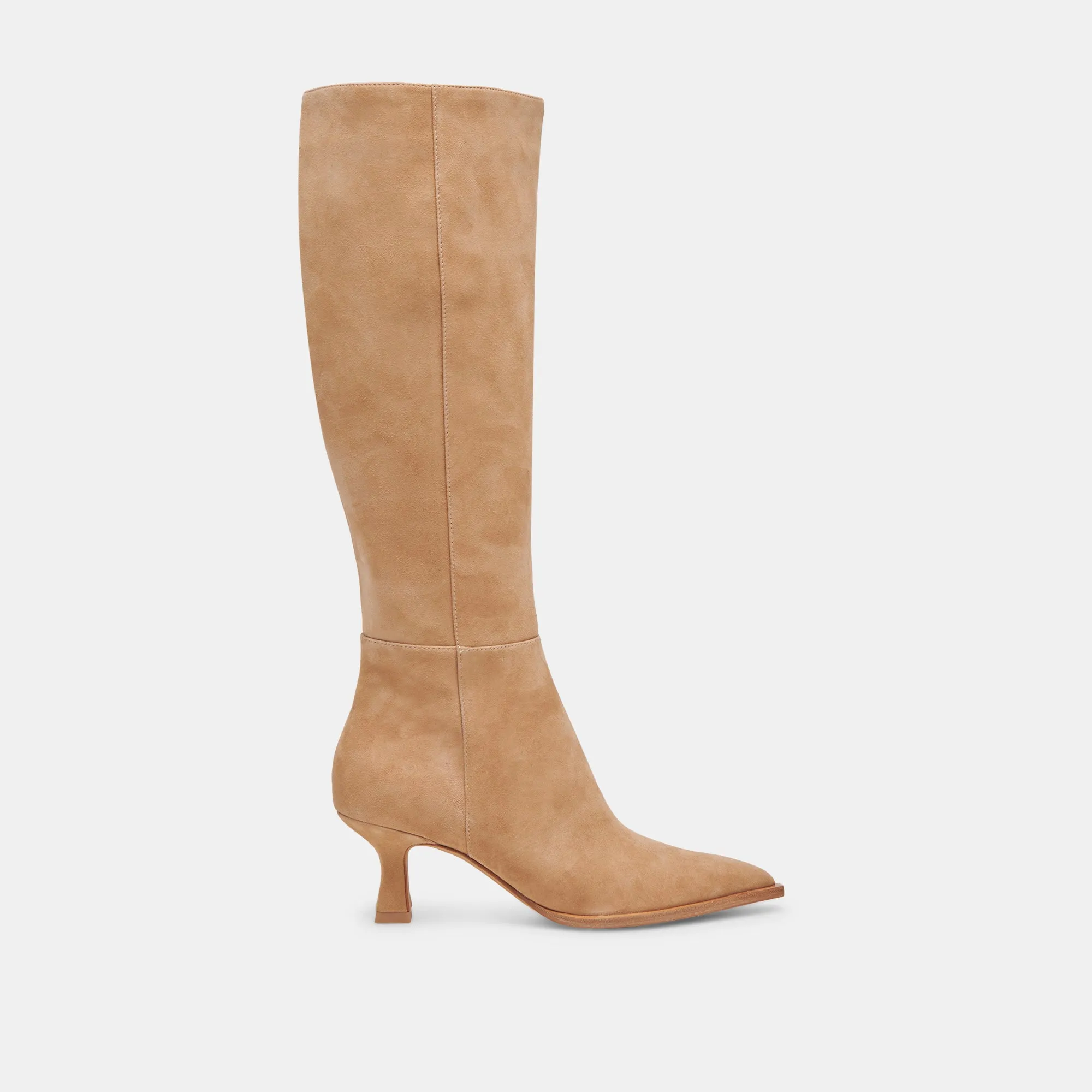 AUGGIE WIDE CALF BOOTS CAMEL SUEDE