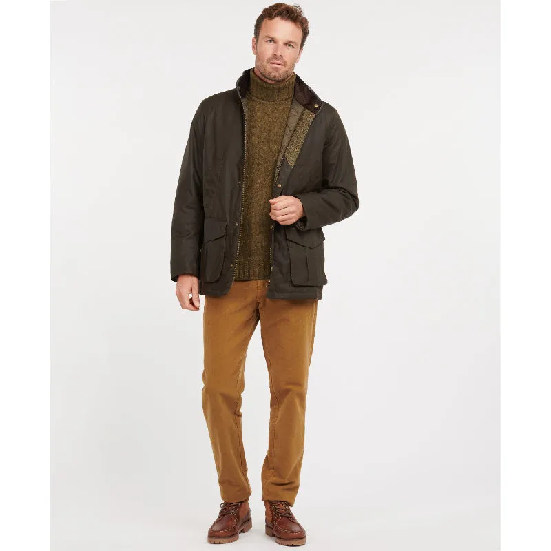 Barbour Hereford Mens Wax Jacket - Olive