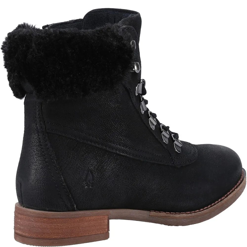 Black Effie Lace-Up Boots