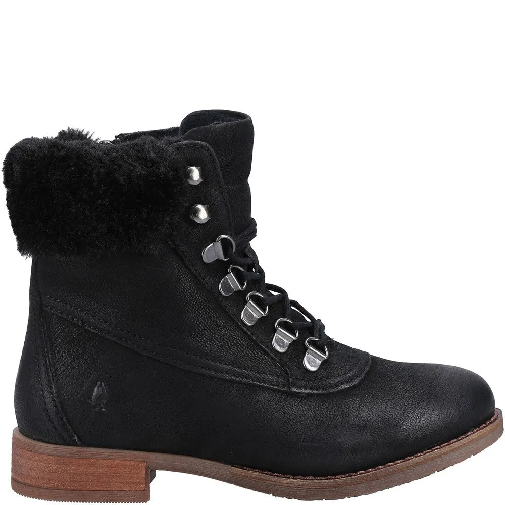 Black Effie Lace-Up Boots