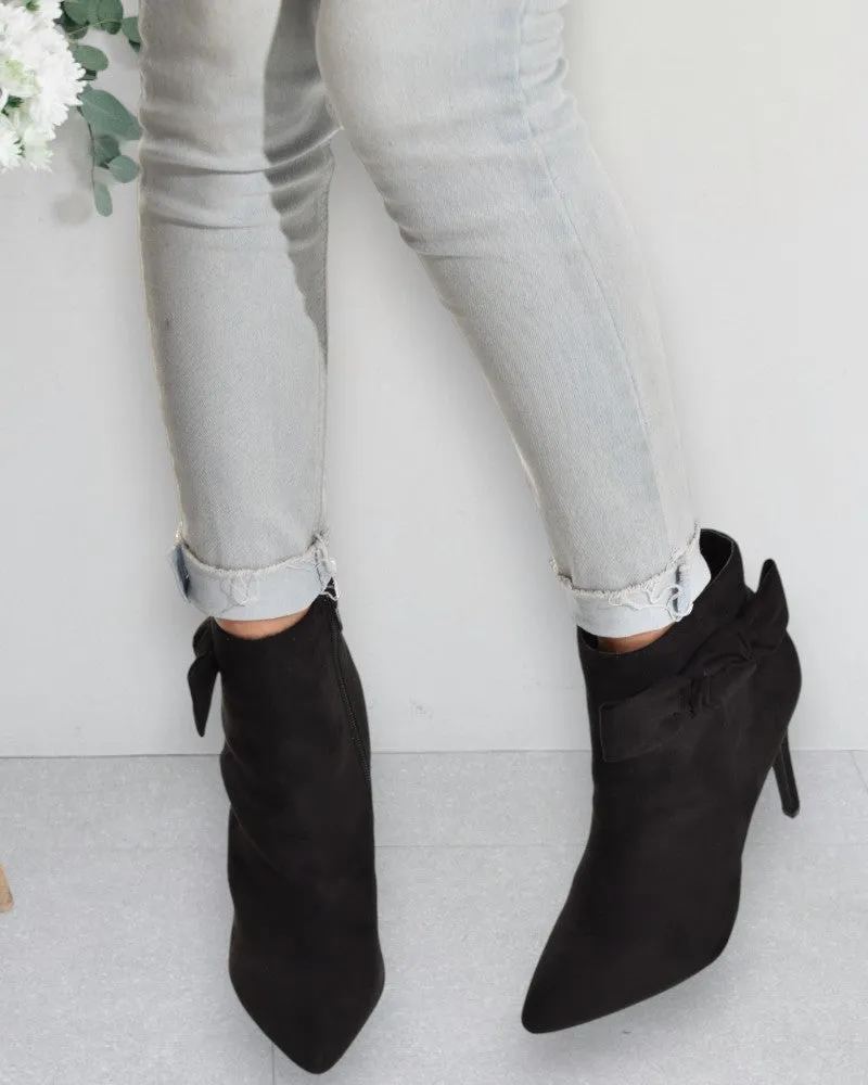 Black Jesse Heeled Ankle Boots