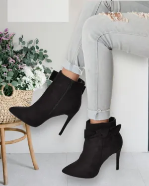 Black Jesse Heeled Ankle Boots