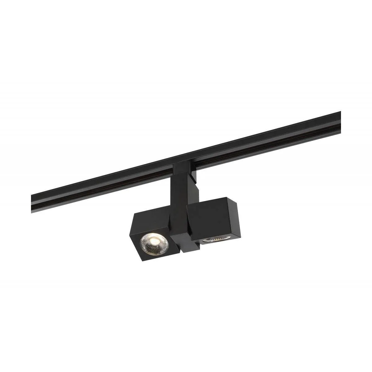 Black LED; 24 Watt Track Head; Dual Square; 24 deg. Beam Angle