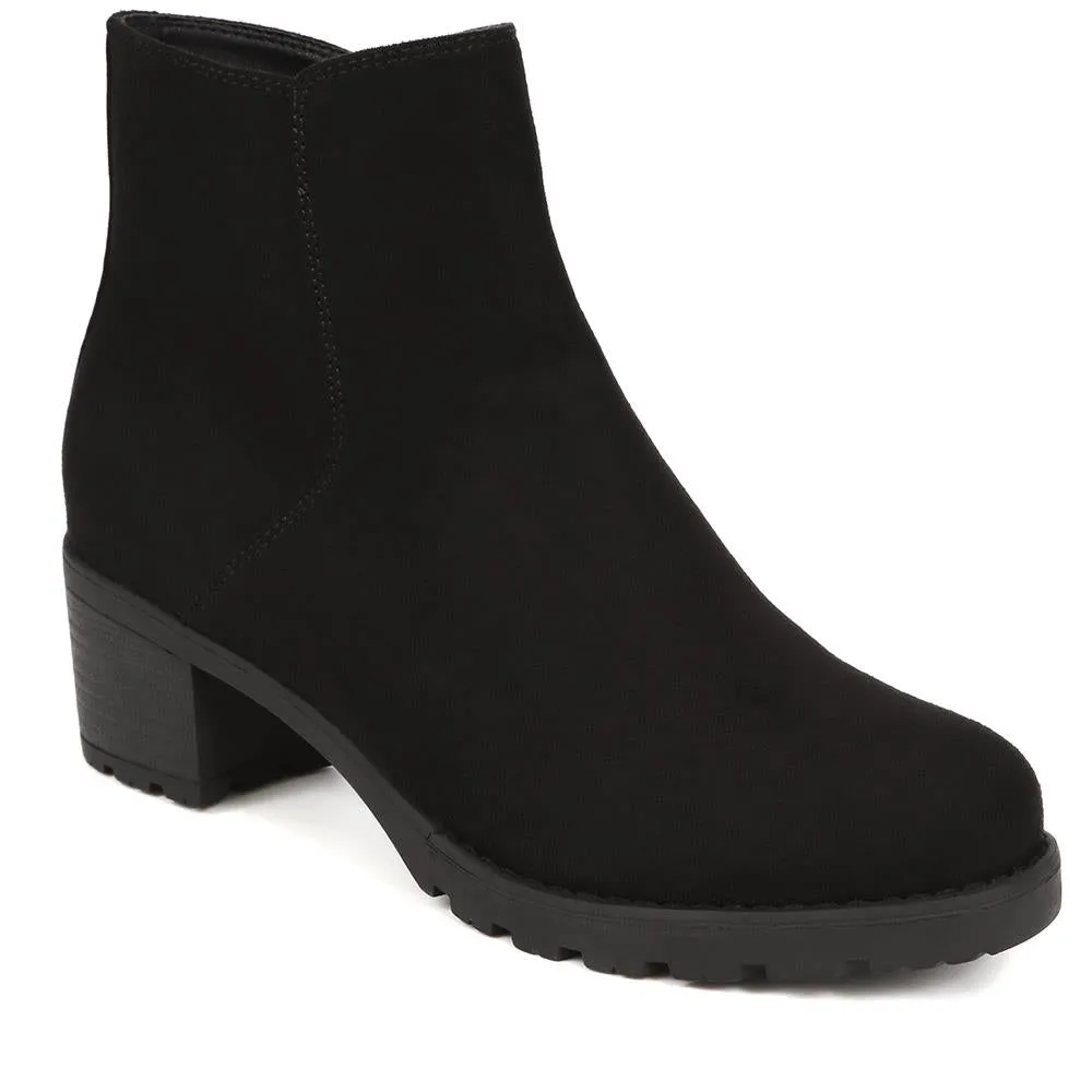 Block Heeled Ankle Boots  - WOIL40035 / 326 165