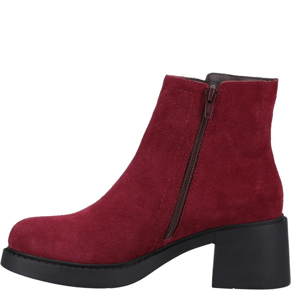 Bordeaux Adele Ankle Boots