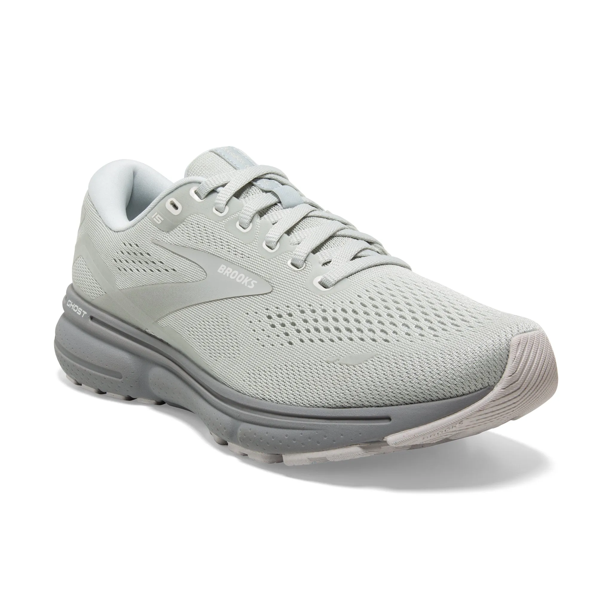 Brooks Men's 110393 136 Ghost 15 Illusion White Cushion Neutral Running Shoes