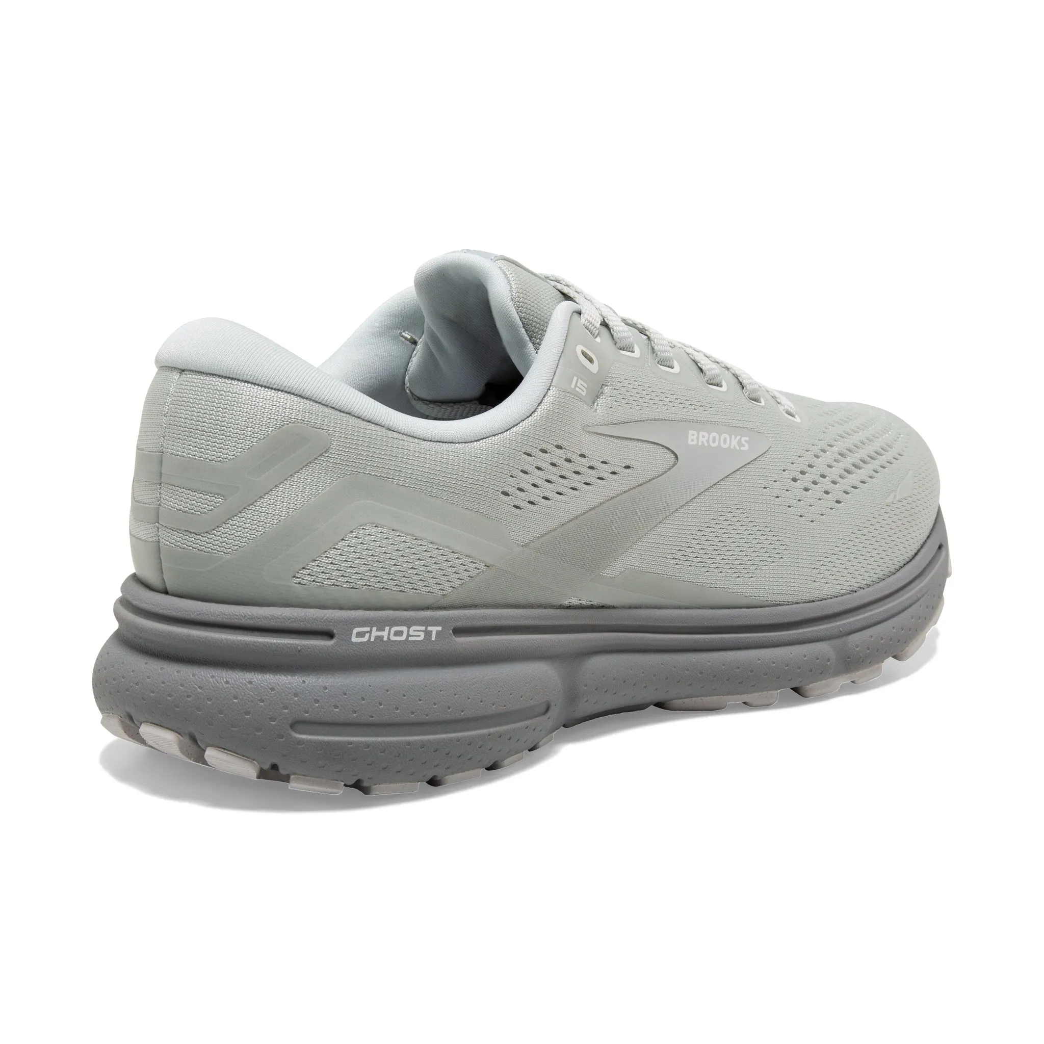 Brooks Men's 110393 136 Ghost 15 Illusion White Cushion Neutral Running Shoes