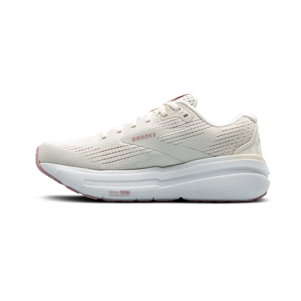 Brooks Women's Ghost Max 2 B Width Coconut Milk/Gray/Zephyr