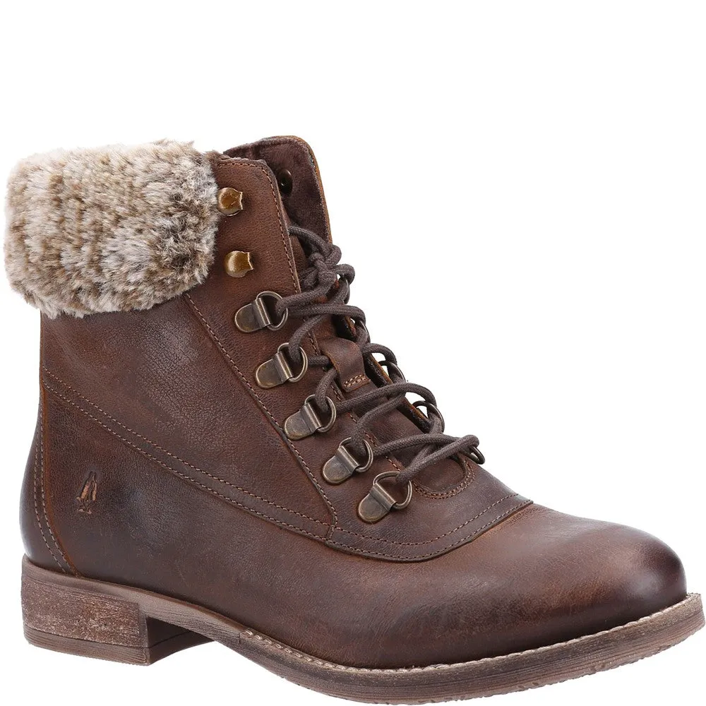 Brown Effie Lace-Up Boots