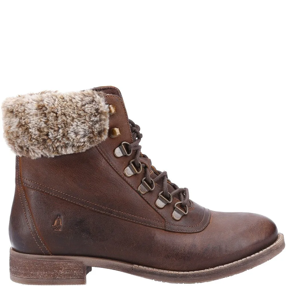 Brown Effie Lace-Up Boots