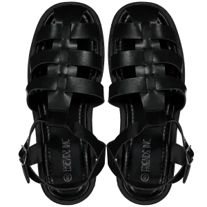 Caged Sandals Older Girls