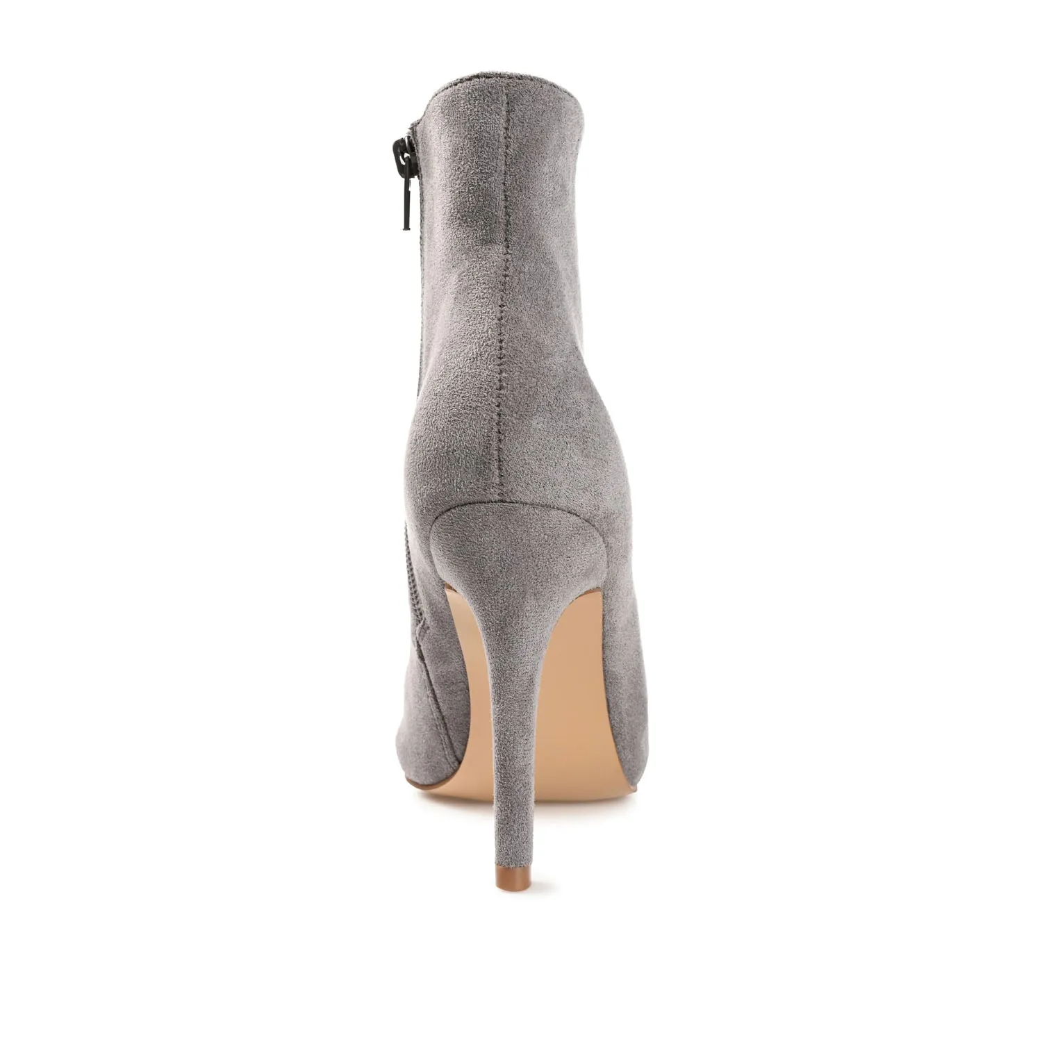 CAMERON HEELED BOOTIES IN FAUX SUEDE