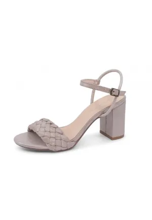 Chocolat Blu Chaya Champagne Shimmer Heeled Sandal