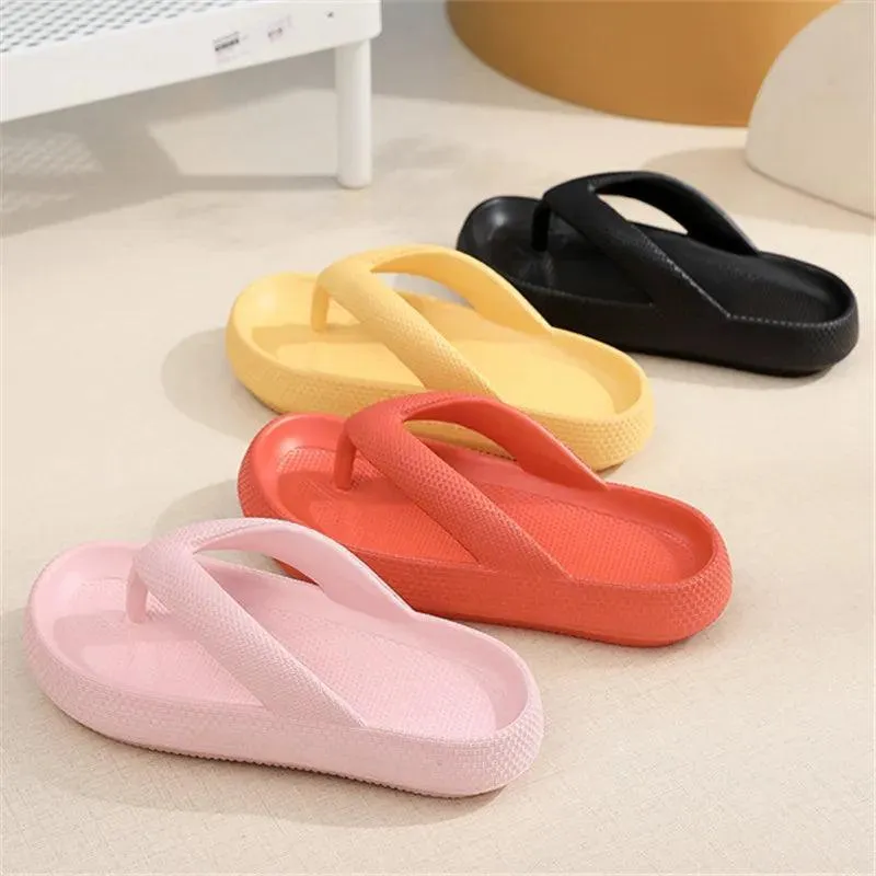 Cloud Comfort Women's Stylish Platform Flip Flops: Trendy Summer Sandals