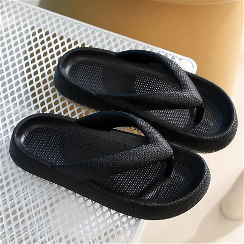 Cloud Comfort Women's Stylish Platform Flip Flops: Trendy Summer Sandals