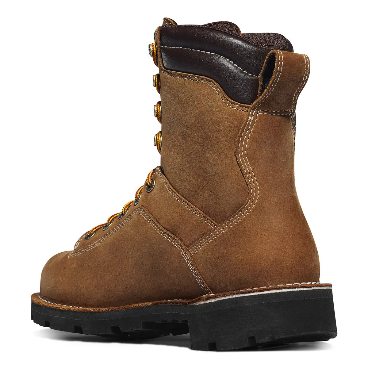 Danner Men´s Boots #17321 | Quarry USA 8" Distressed Brown at Vibram Sole Oil & Slip Resistant