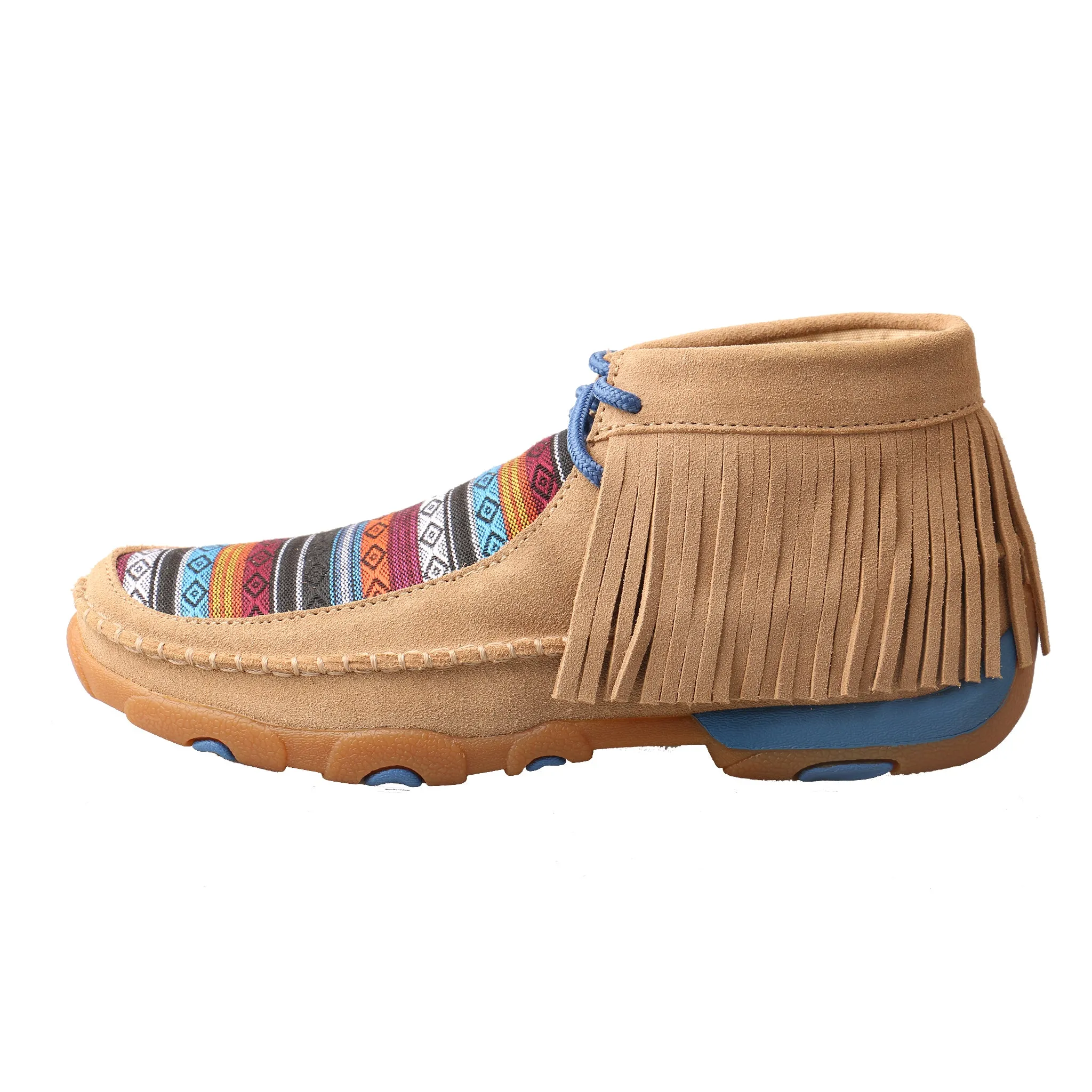 Driving Moccasin - Serape Fringe / Sand Suede