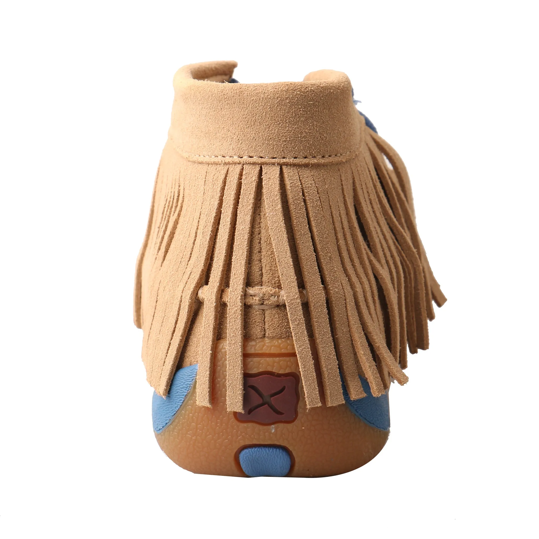 Driving Moccasin - Serape Fringe / Sand Suede