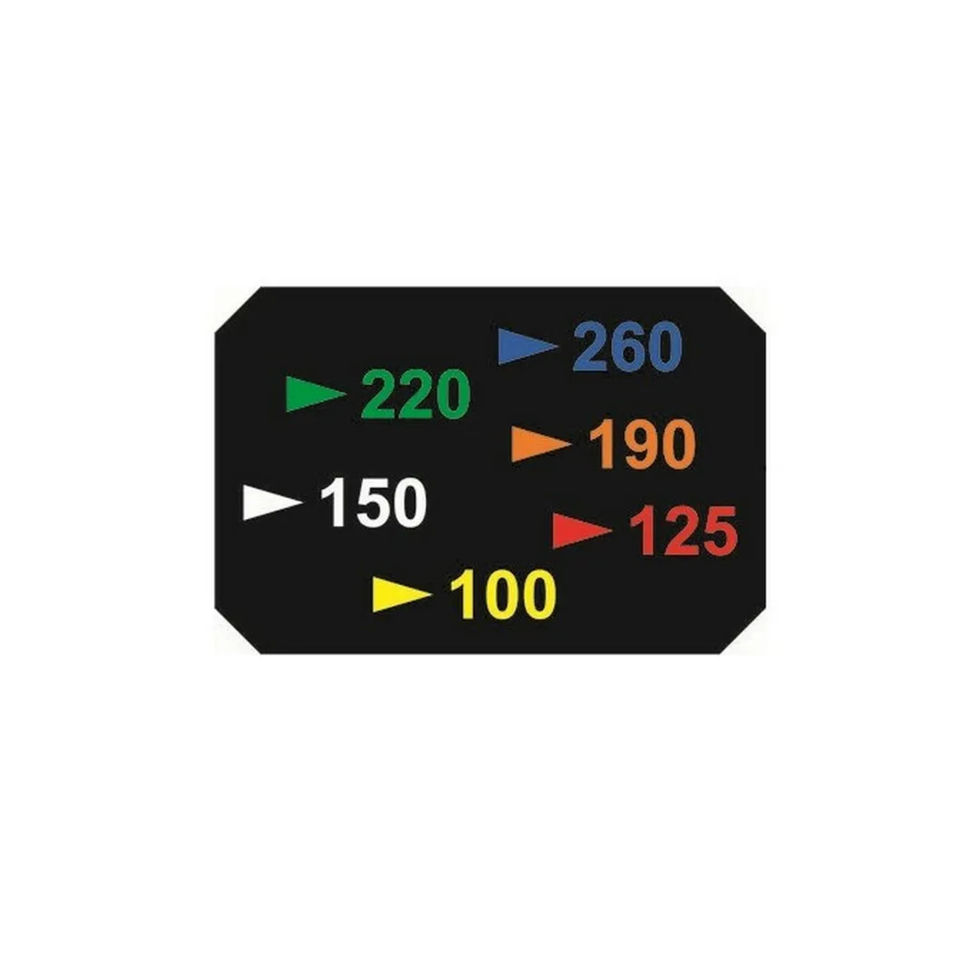 Driving Range Distance Marker Laminate