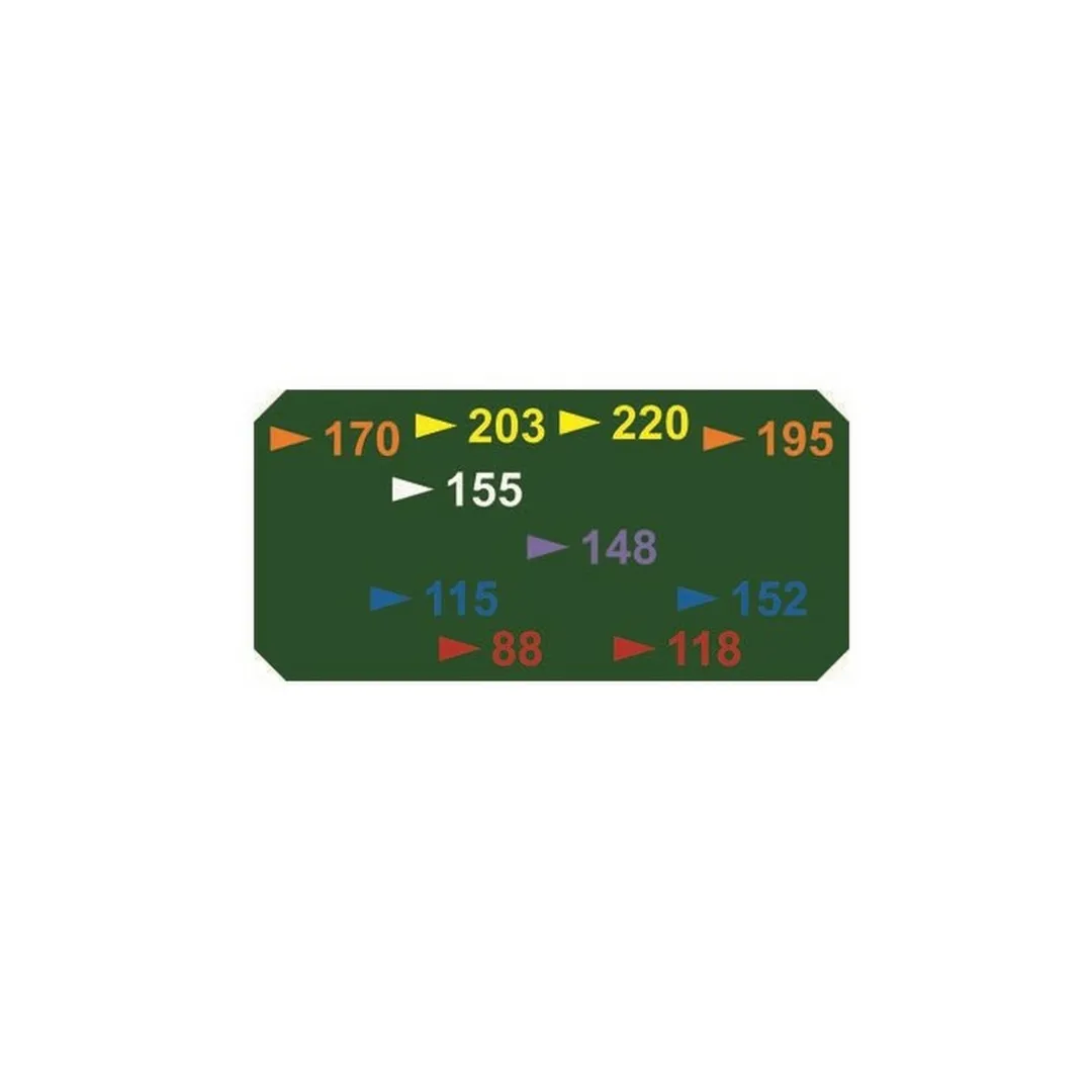 Driving Range Distance Marker Laminate