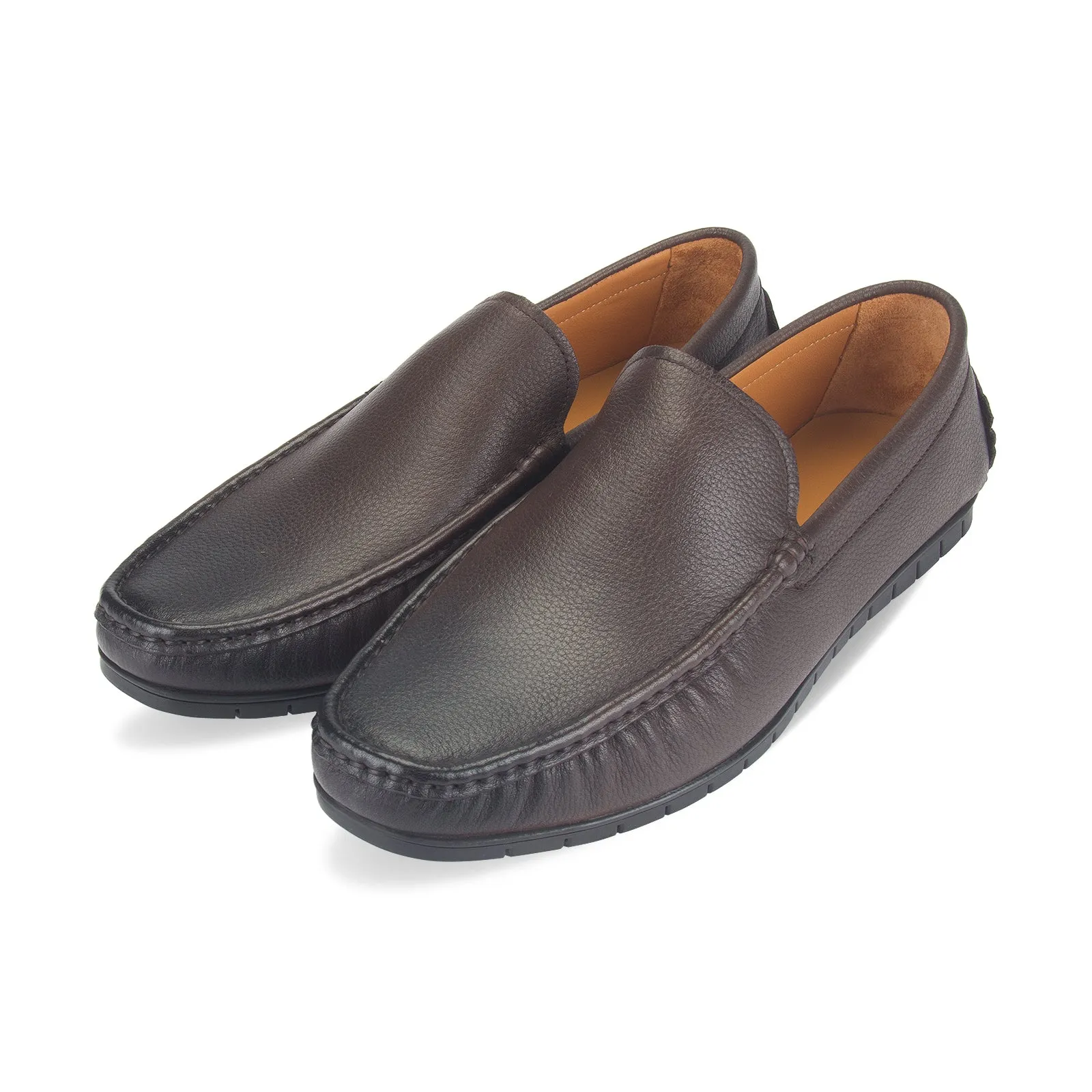 Elias dual-tone fusion leather moccasin