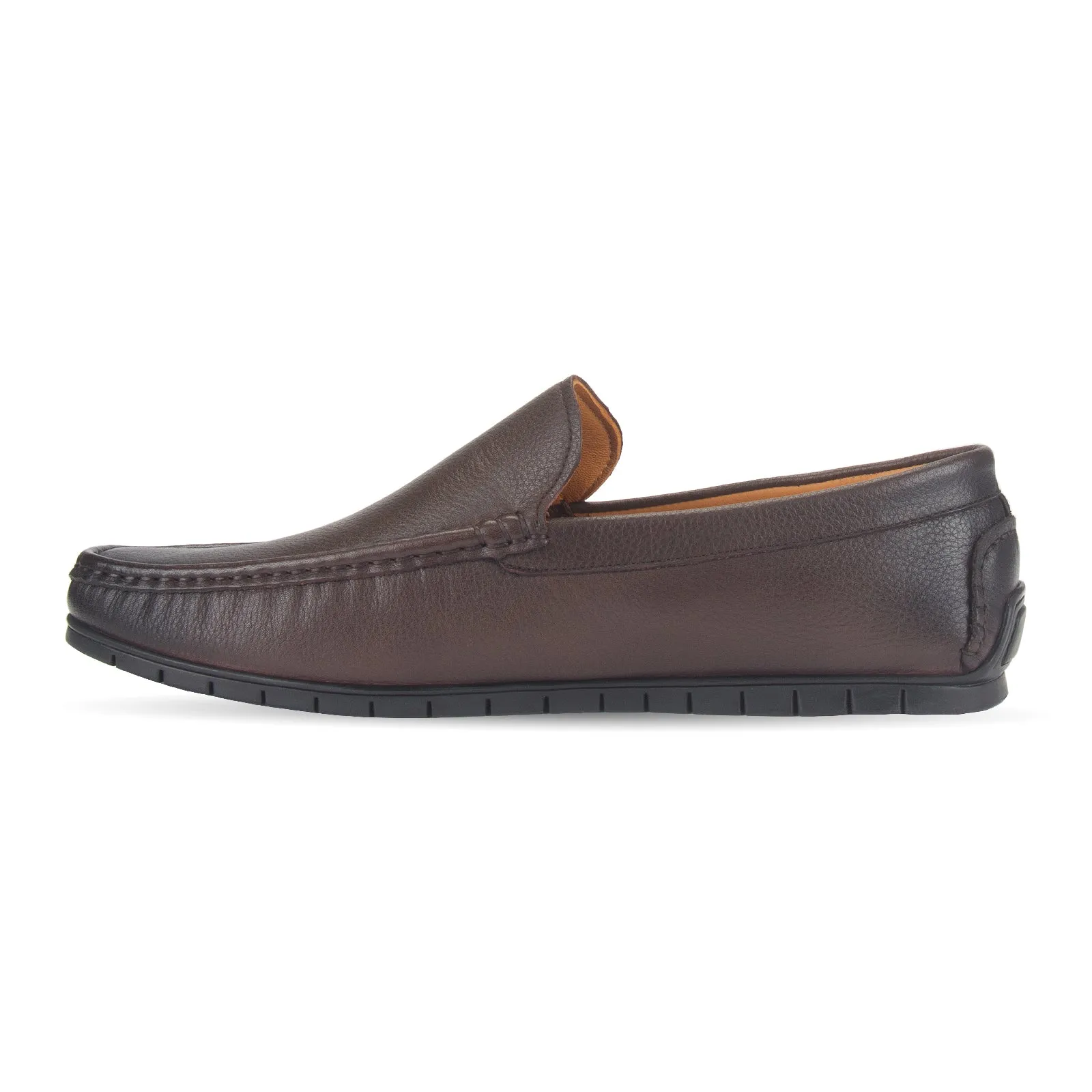 Elias dual-tone fusion leather moccasin