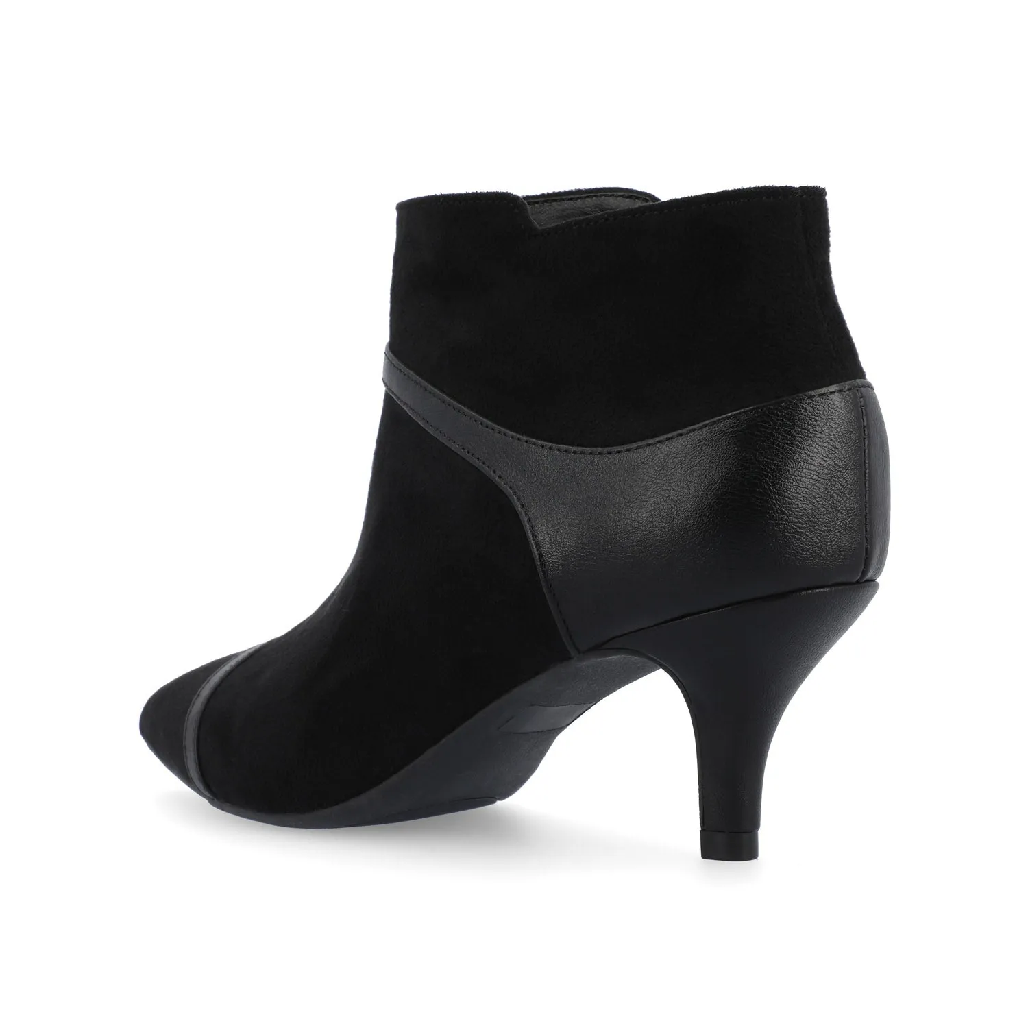 EMBRIE HEELED BOOTIE IN FAUX SUEDE