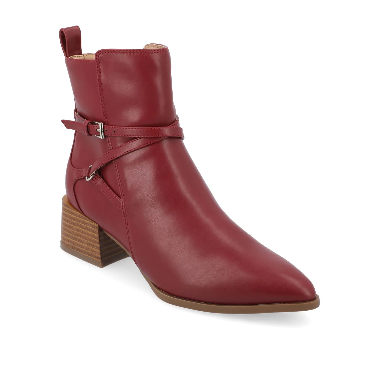 ESTELLE BLOCK HEELED BOOTIES IN WIDE