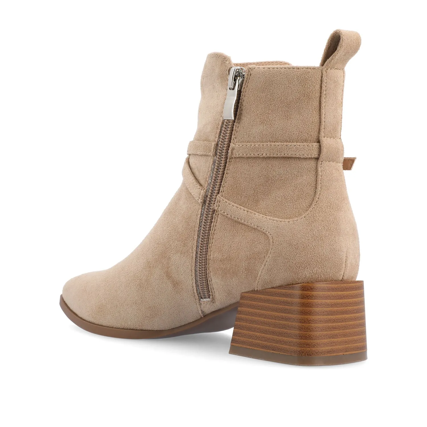 ESTELLE BLOCK HEELED BOOTIES IN WIDE