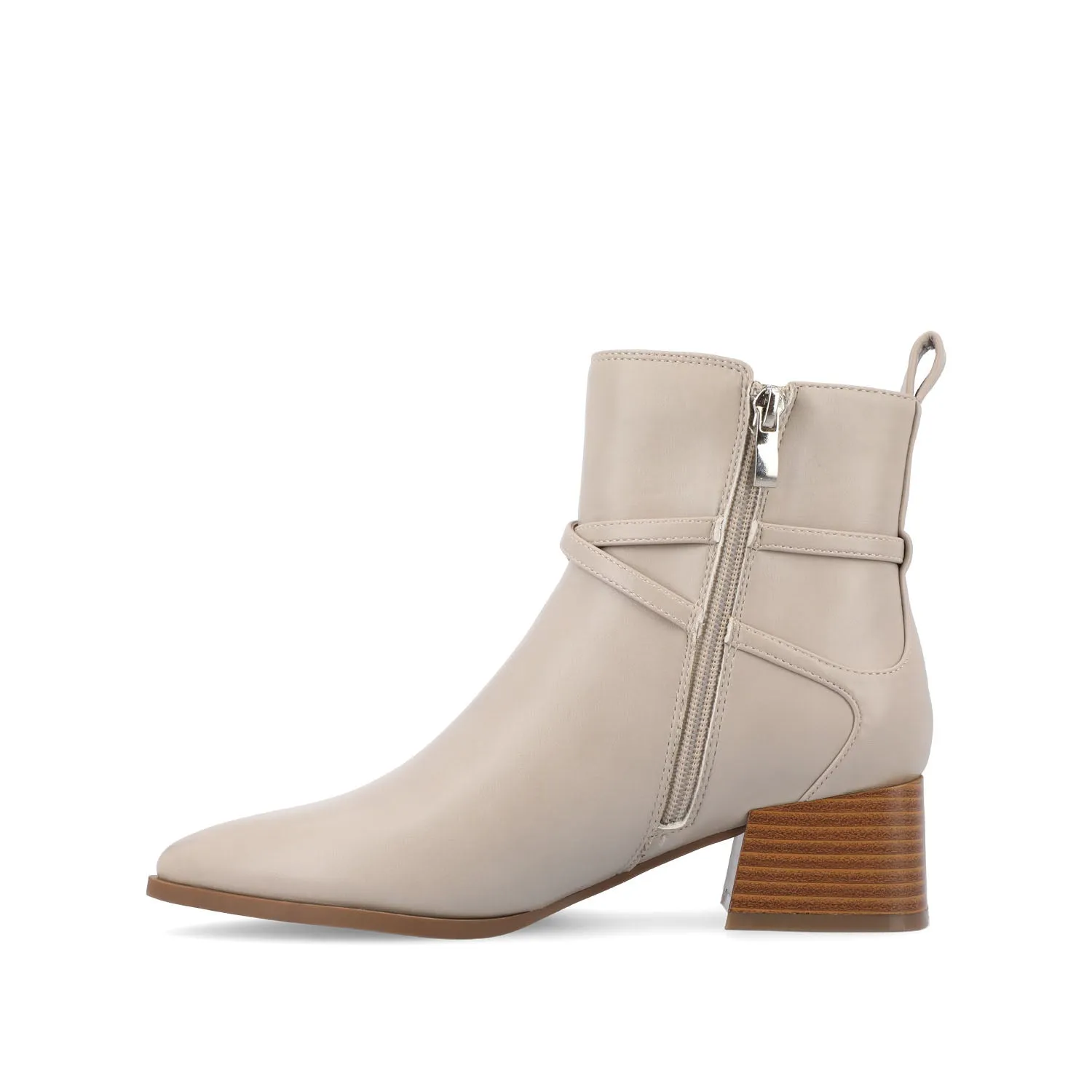 ESTELLE BLOCK HEELED BOOTIES IN WIDE