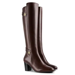 Fairfax & Favor Upton Heeled Ladies Boot - Mahogany