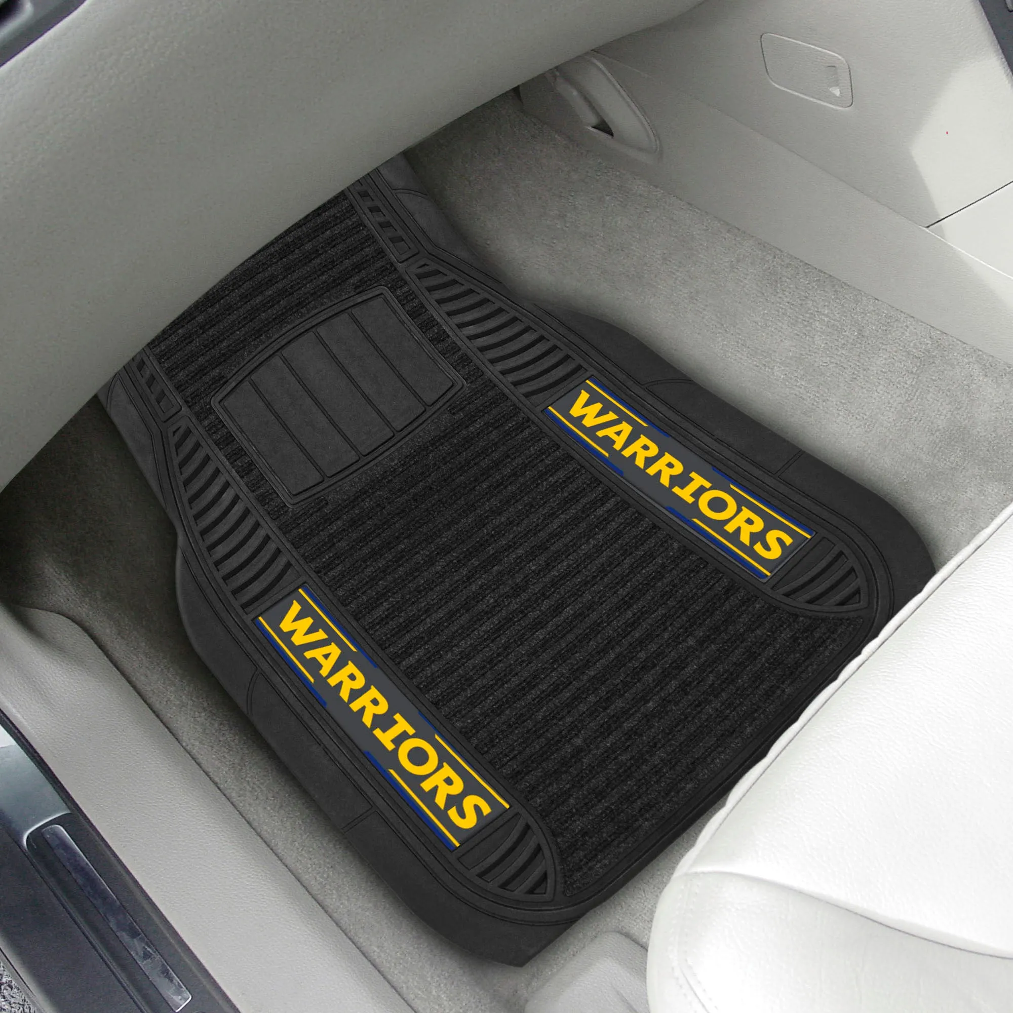 Fanmats Golden State Warriors 2 Piece Deluxe Car Mat Set