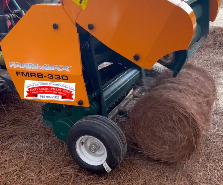 FARM-MAXX Mini Round Hay Balers Auto Twine Wrap FMBR-330 | For Tractor