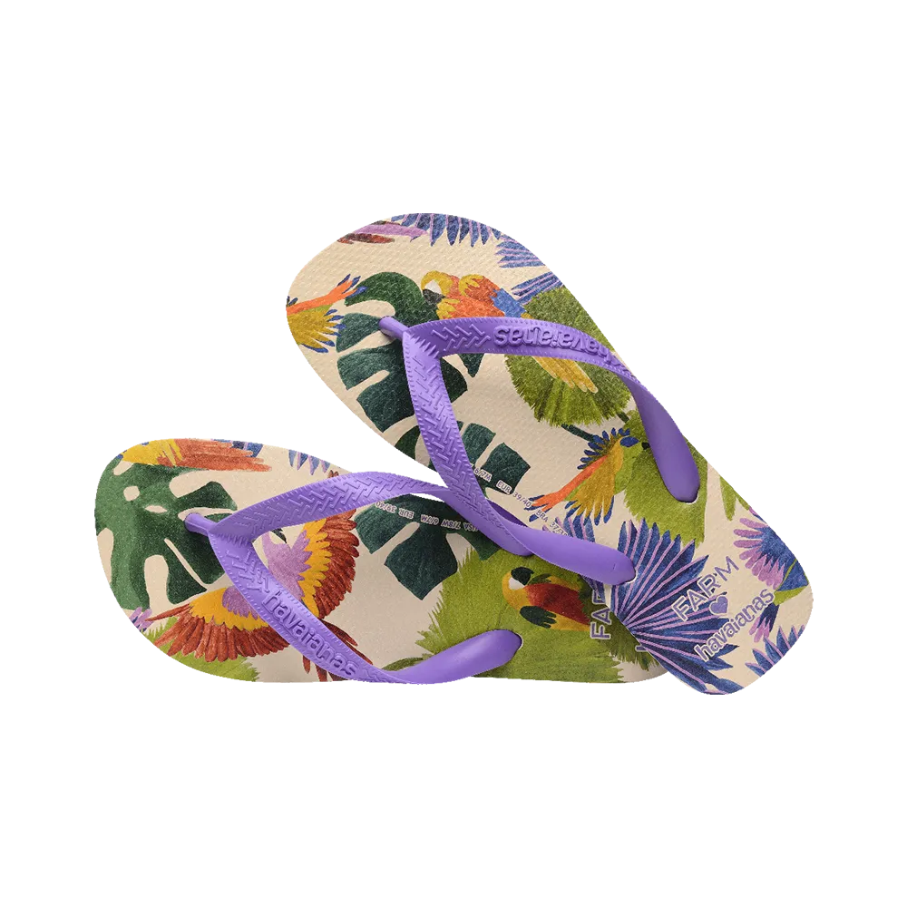 Farm Passaros Pintados Flip Flops